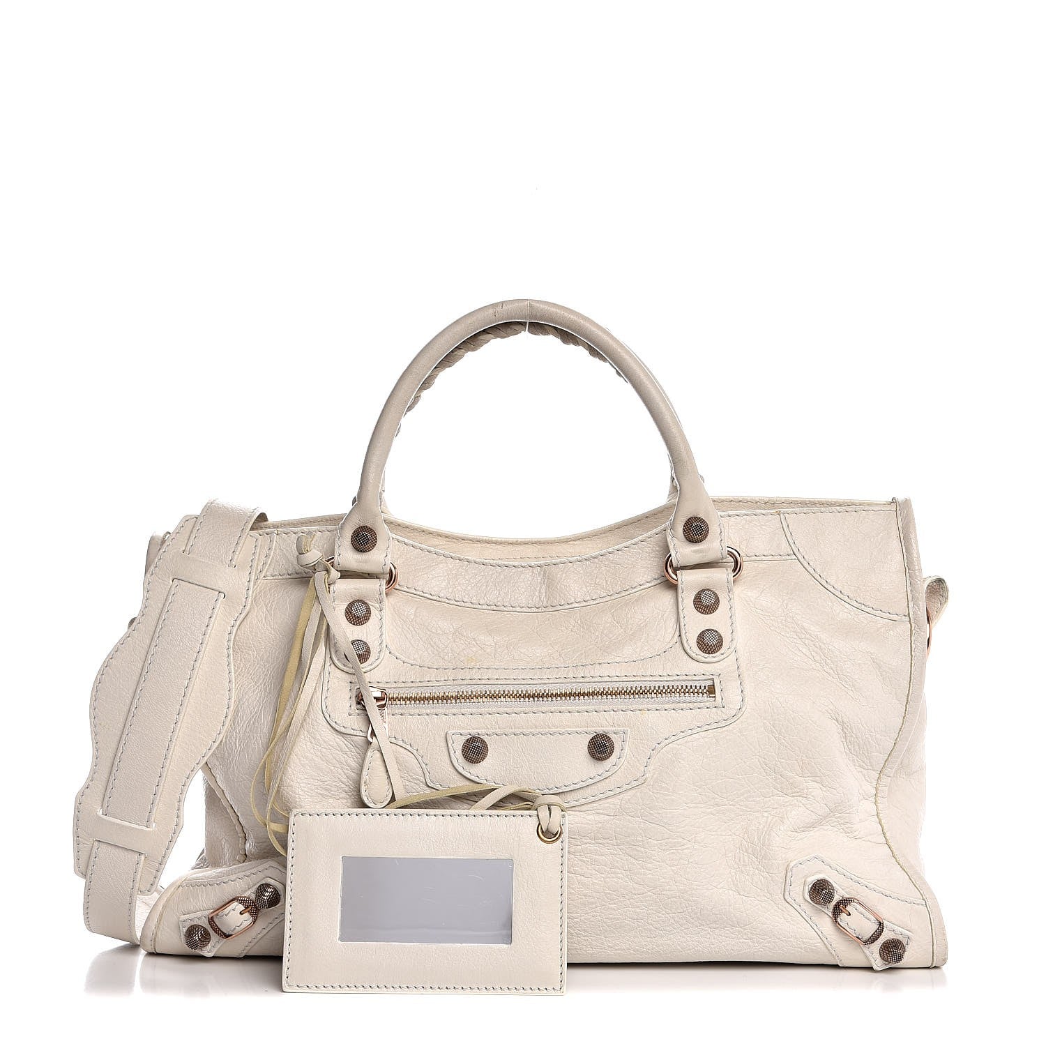 Balenciaga Agneau Giant 12 Rose Gold Hardware City White Light 1 of 19