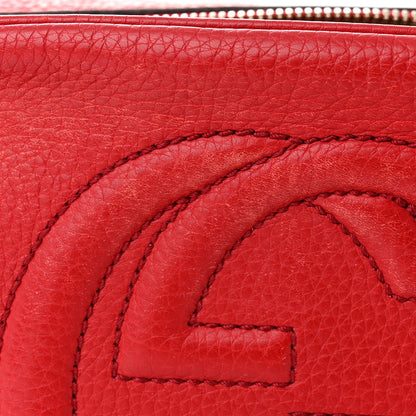 Gucci Pebbled Calfskin Small Soho Disco Bag Tabasco Red 12 of 19