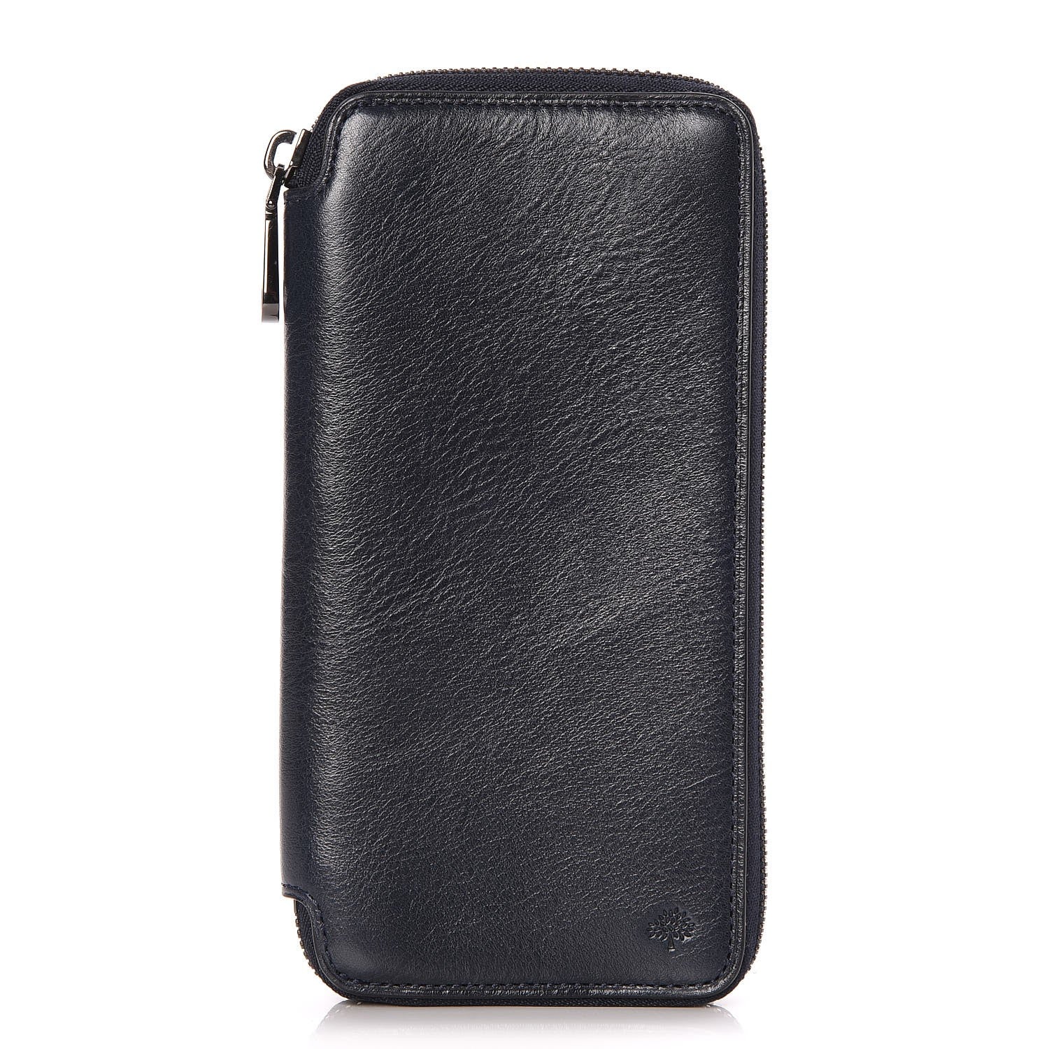Mulberry Silky Calf Zip Around Coat Wallet Midnight Black 1 of 9