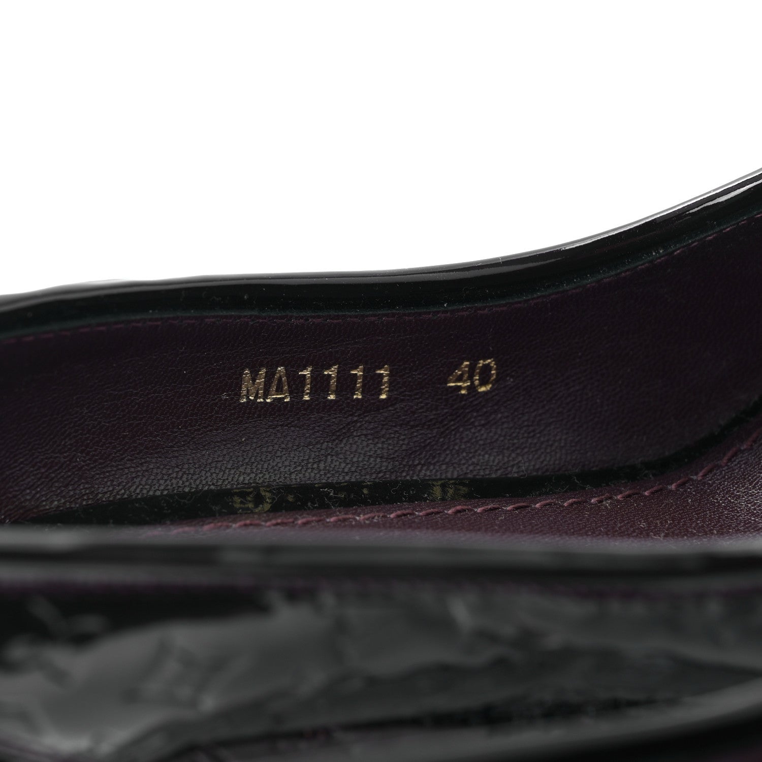 Louis Vuitton Monogram Vernis Wedge Sandal 40 Amarante 8 of 8