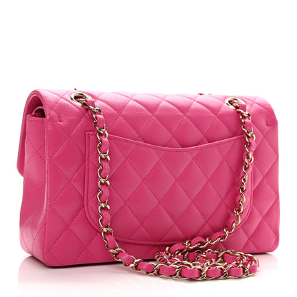 Chanel Caviar Quilted Small Double Flap Dark Pink 3 of 12