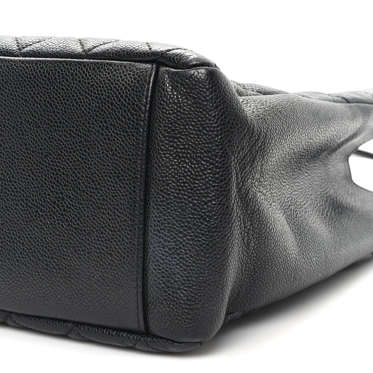 Caviar Quilted Grand Shopping Tote GST Black