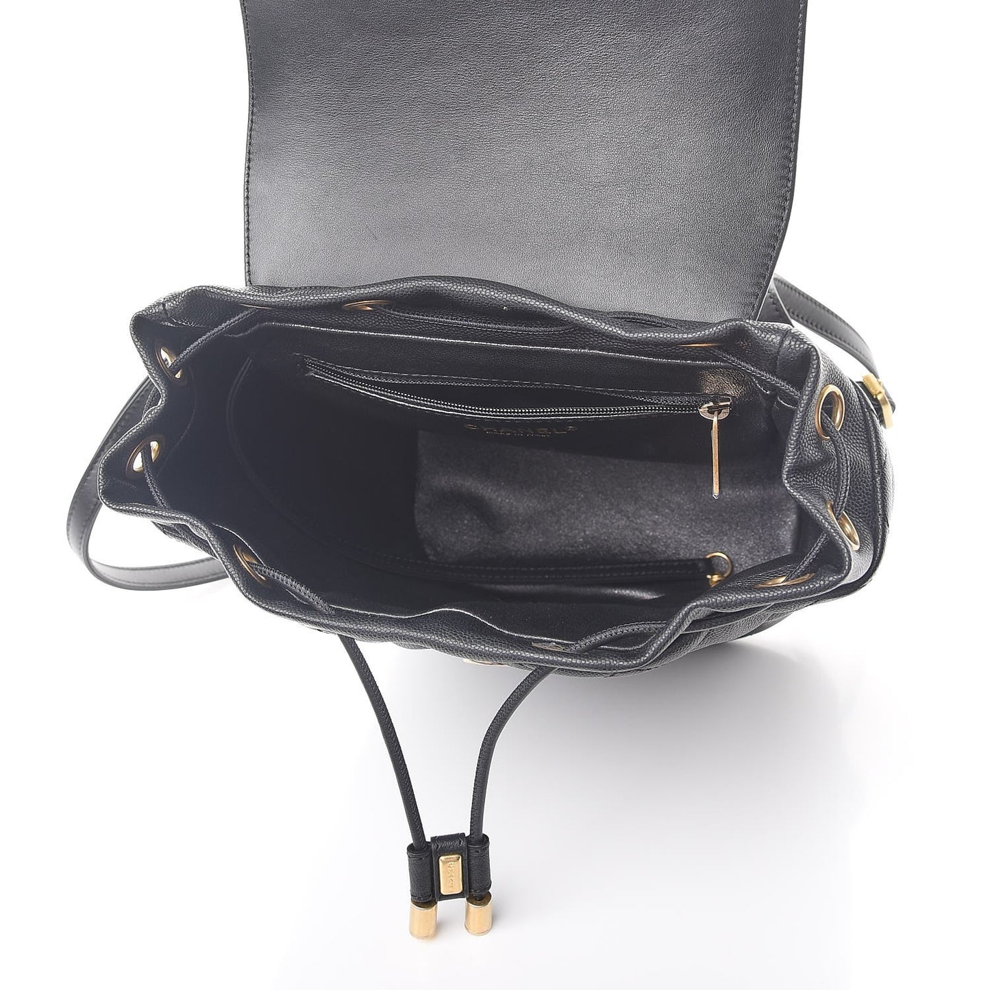 Caviar Quilted Filigree Backpack Black