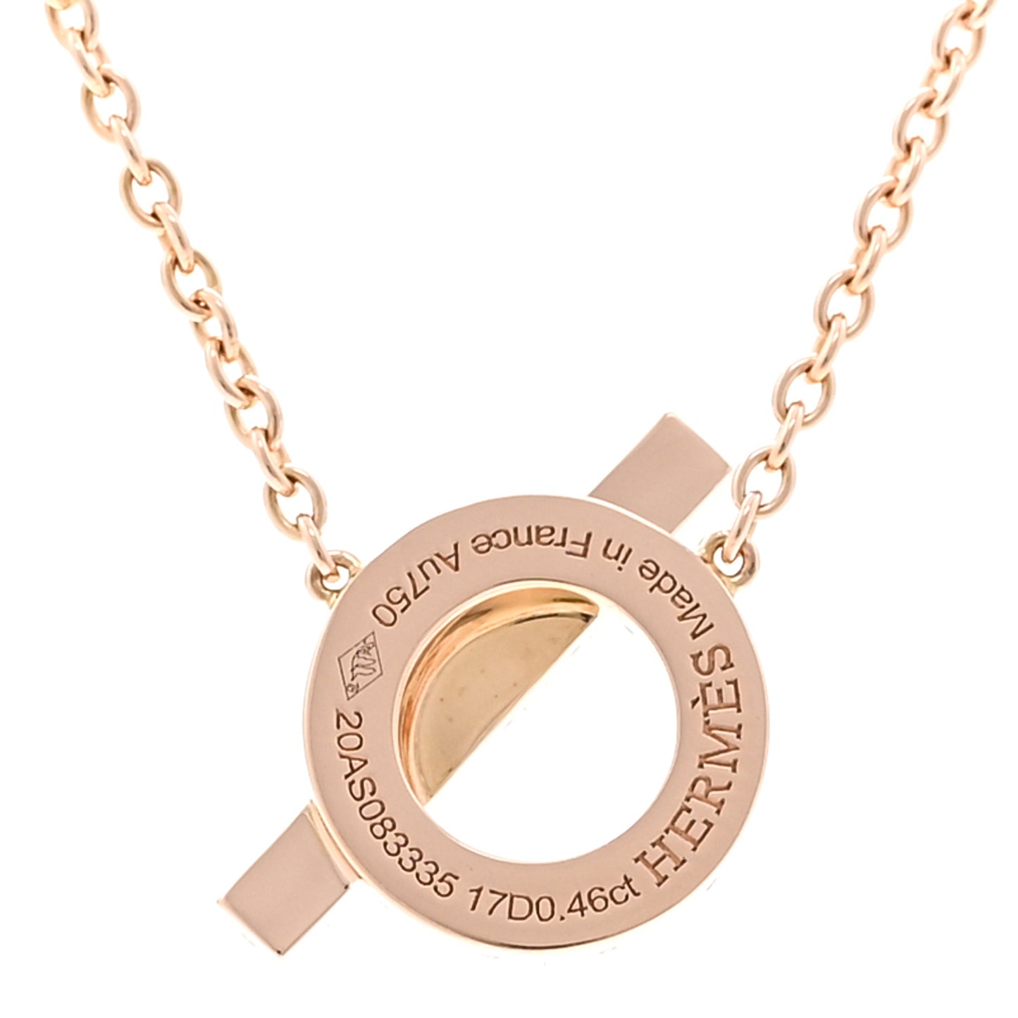 18K Rose Gold Diamond Finesse Pendant Necklace