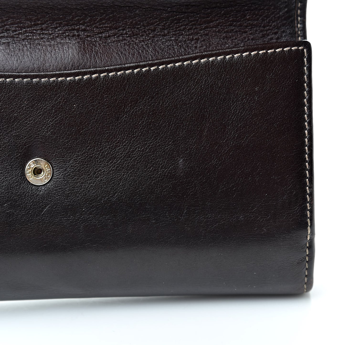 Calfskin Britt Continental Wallet Brown