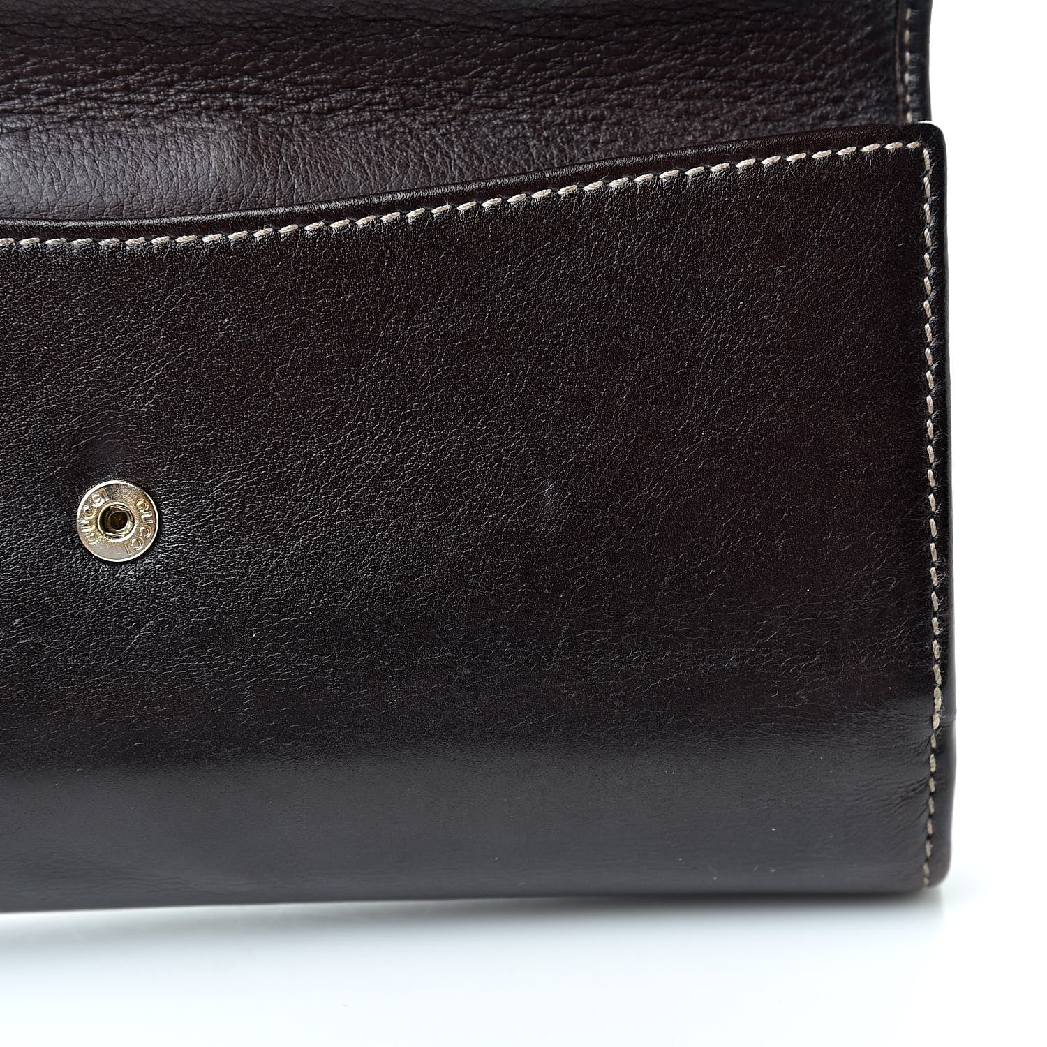 Gucci Calfskin Britt Continental Wallet Brown 11 of 12