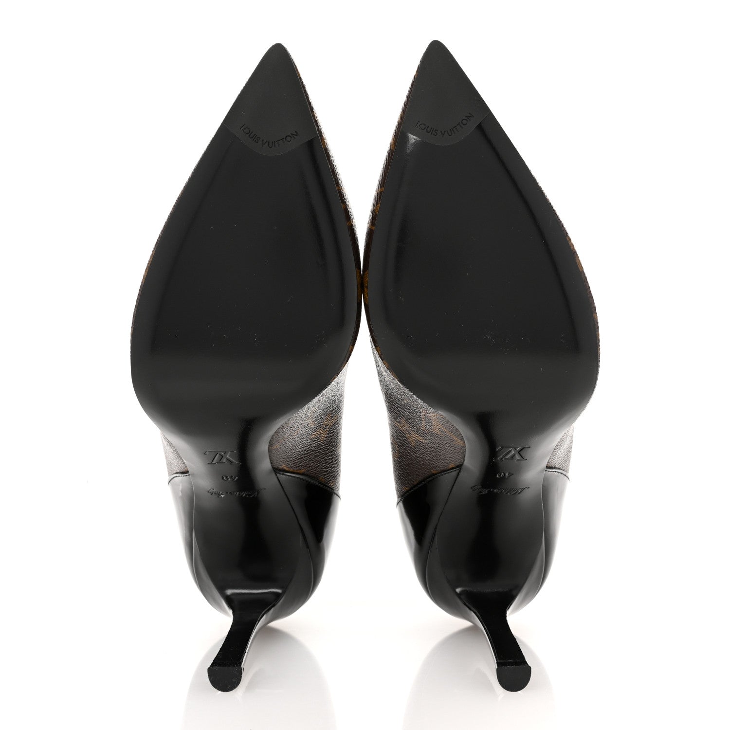 Louis Vuitton Monogram Cherie Pumps 40 Black 6 of 11