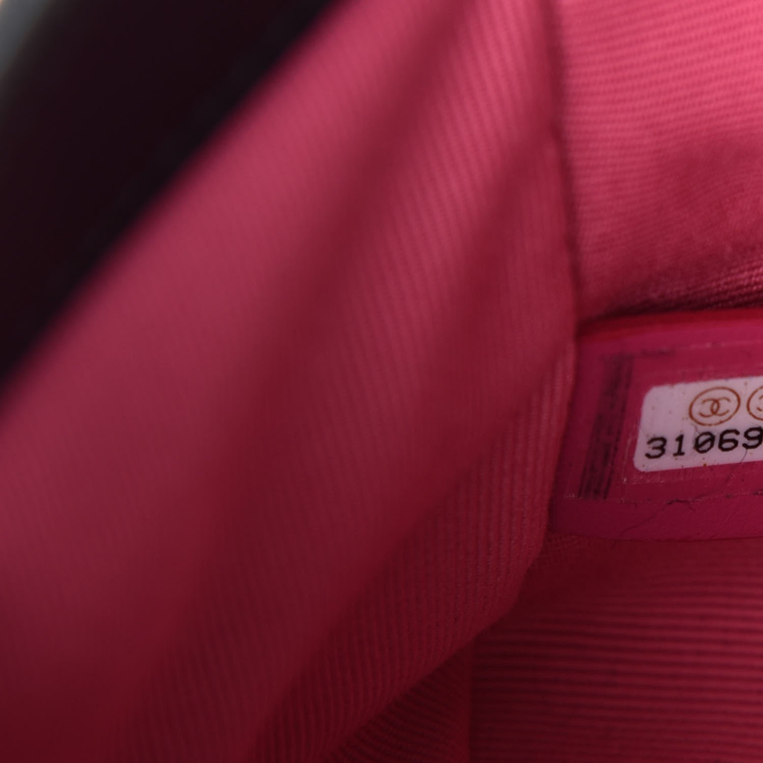 Chanel Lambskin Resin Quilted Mini Pearl Samba Square Flap Black 9 of 10