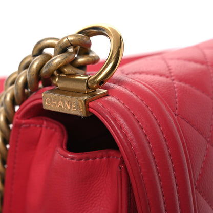 Chanel Caviar Quilted Small Boy Flap Pink 14 of 15