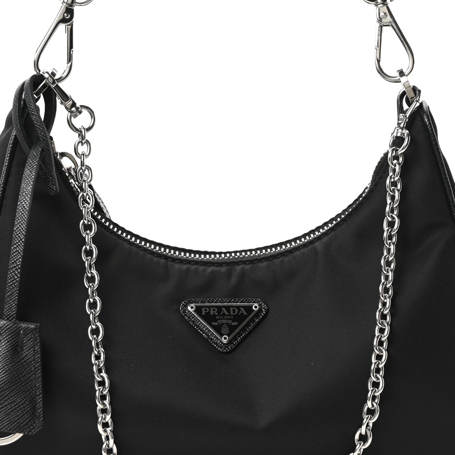 Prada Nylon Re-Edition 2005 Shoulder Bag Black 7 of 9