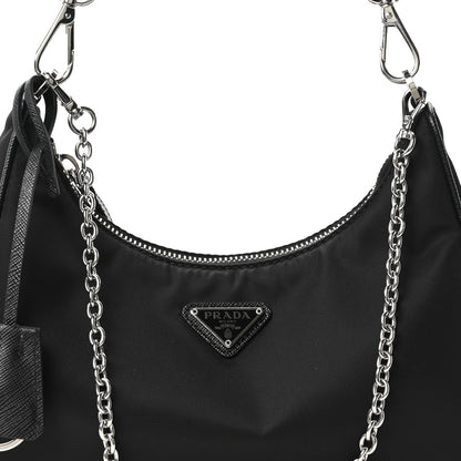 Prada Nylon Re-Edition 2005 Shoulder Bag Black 7 of 9