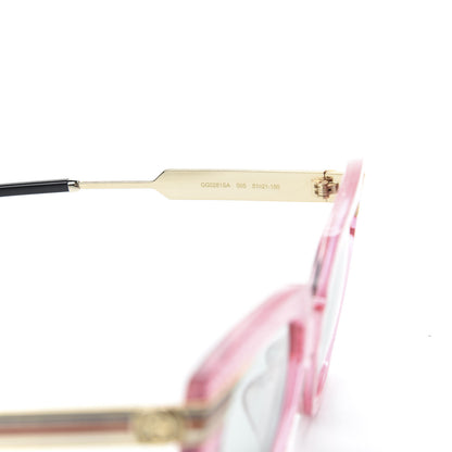 Gucci Acetate Square Frame Web Glitter GG0281S Sunglasses Pink 6 of 8