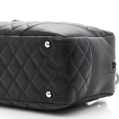 Chanel Calfskin Quilted Large Cambon Bowler Black 10 of 14