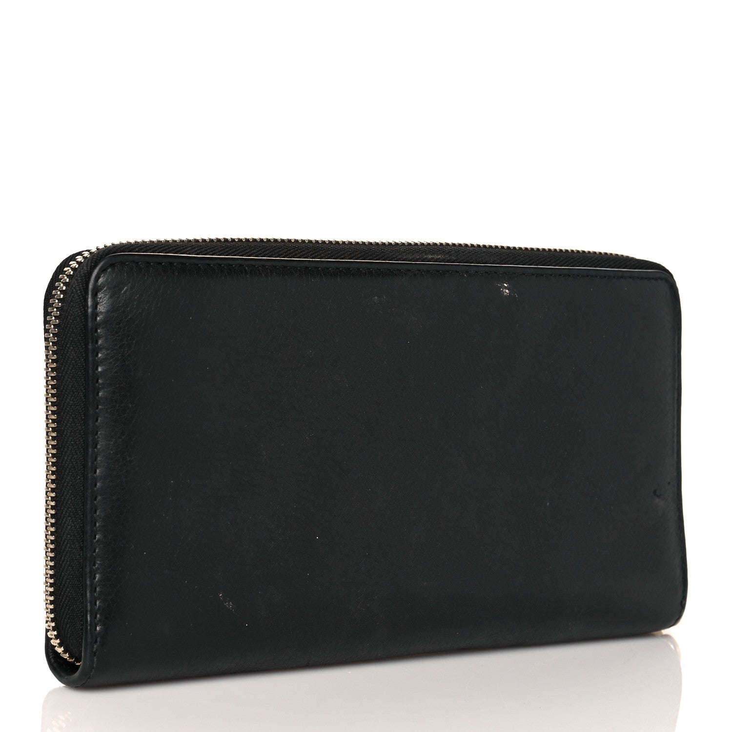 Gucci Pebbled Calfskin Soho Zip Around Wallet Black 3 of 10