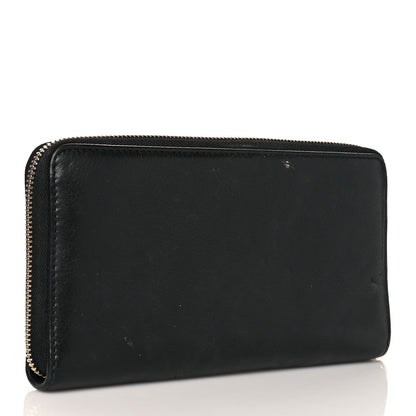 Gucci Pebbled Calfskin Soho Zip Around Wallet Black 3 of 10
