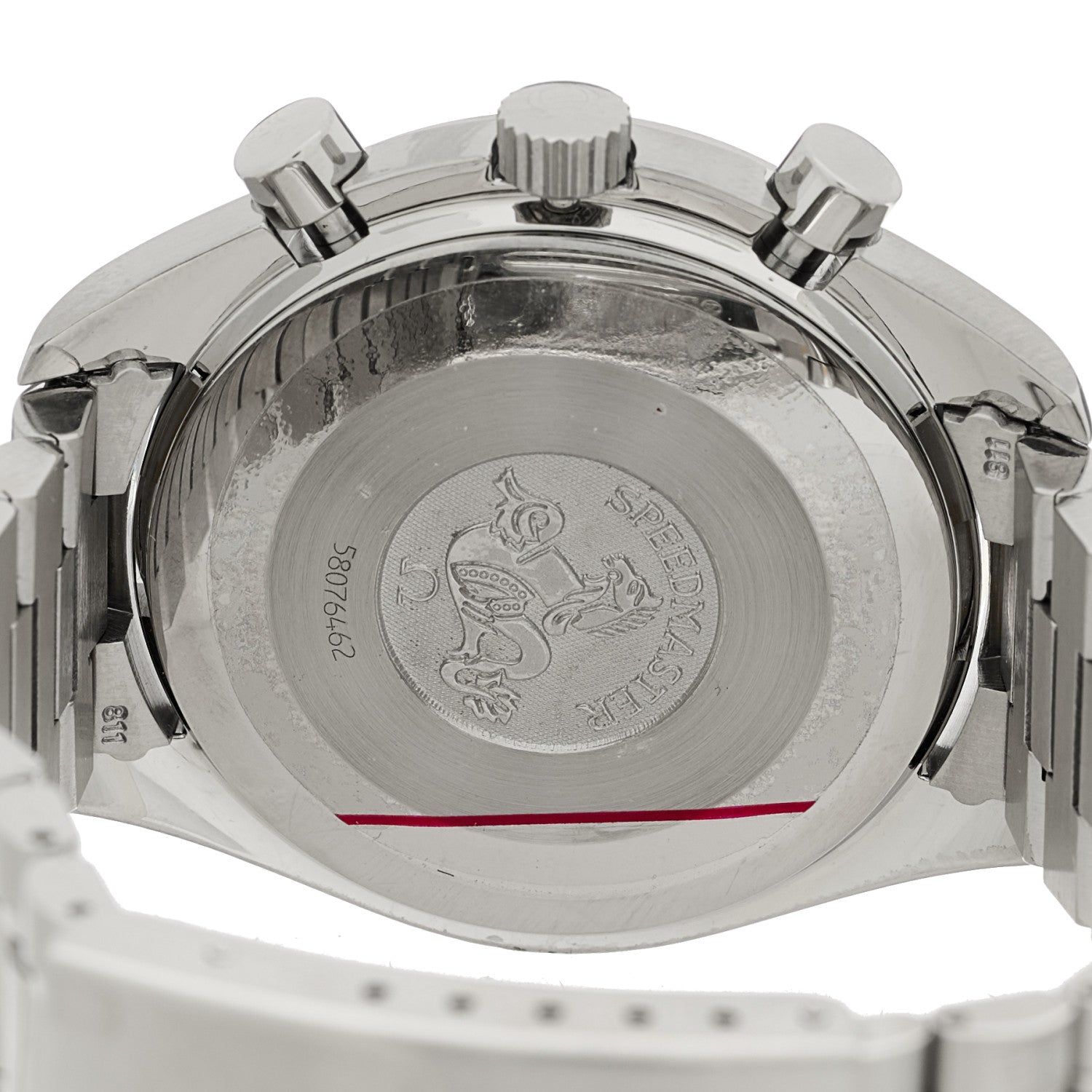 Omega Stainless Steel Mother of Pearl 39mm Speedmaster Chronograph Automatic Watch 3502.71 4 of 7