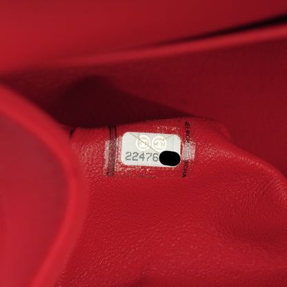Chanel Lambskin Quilted Jumbo Double Flap Red 8 of 8