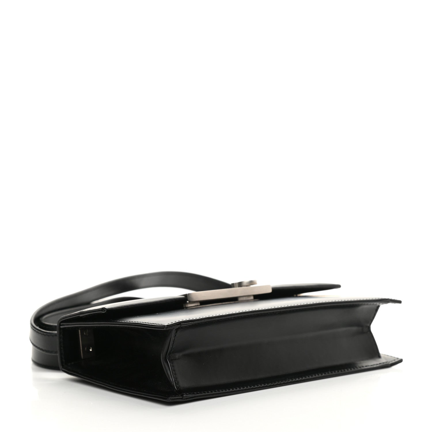 Salvatore Ferragamo Calfskin Gancio Shoulder Bag Black 4 of 12