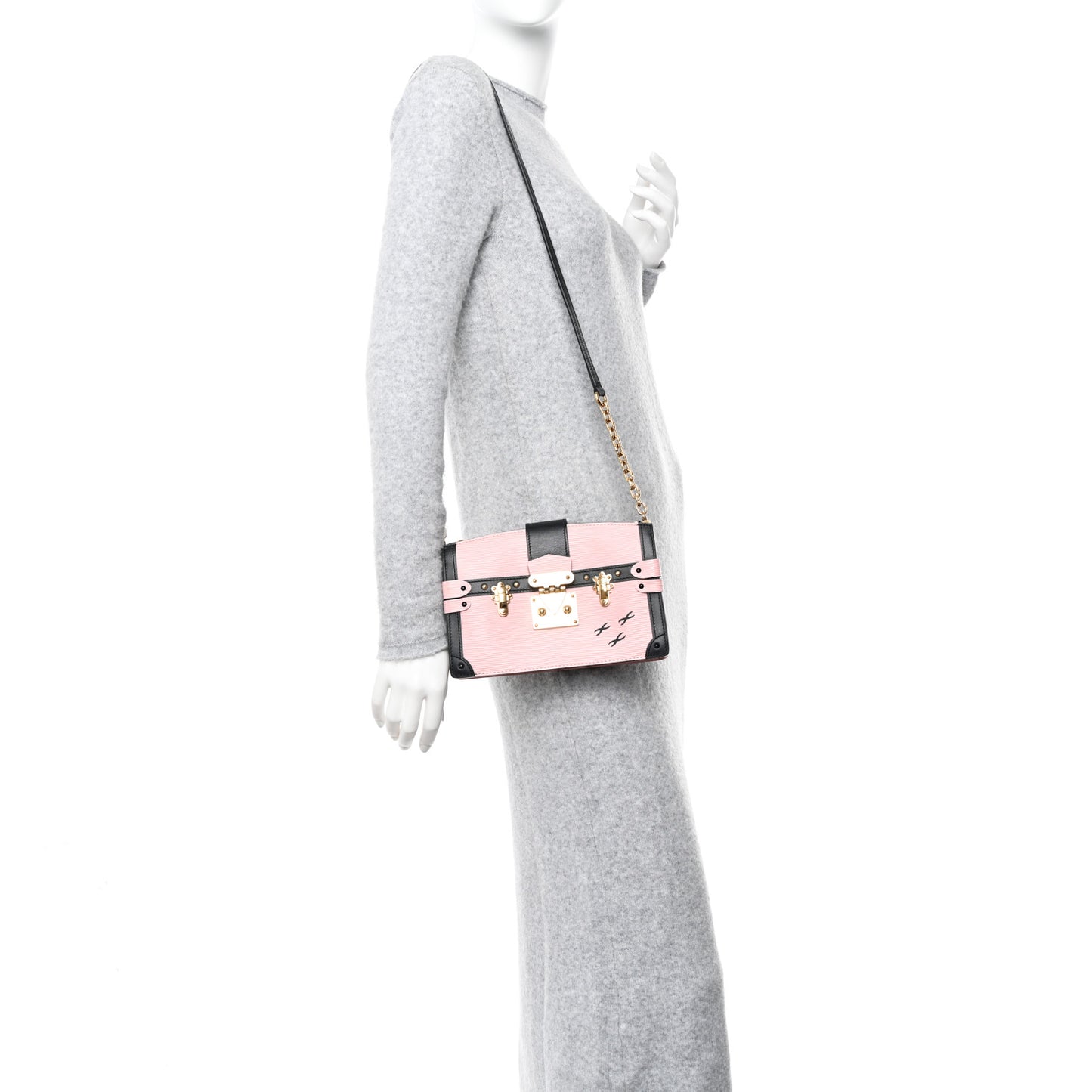Epi Trunk Clutch Rose Ballerine