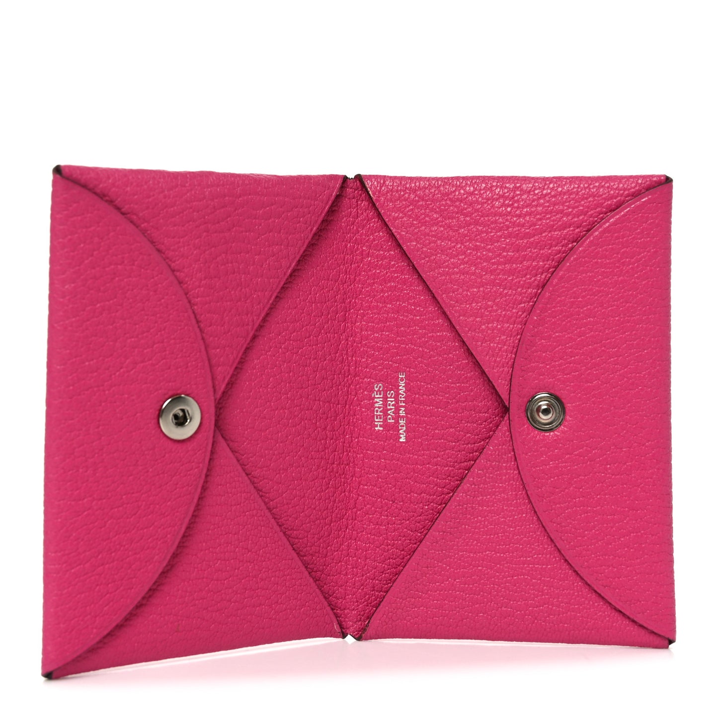 Chevre Mysore Calvi Card Case Rose Pourpre