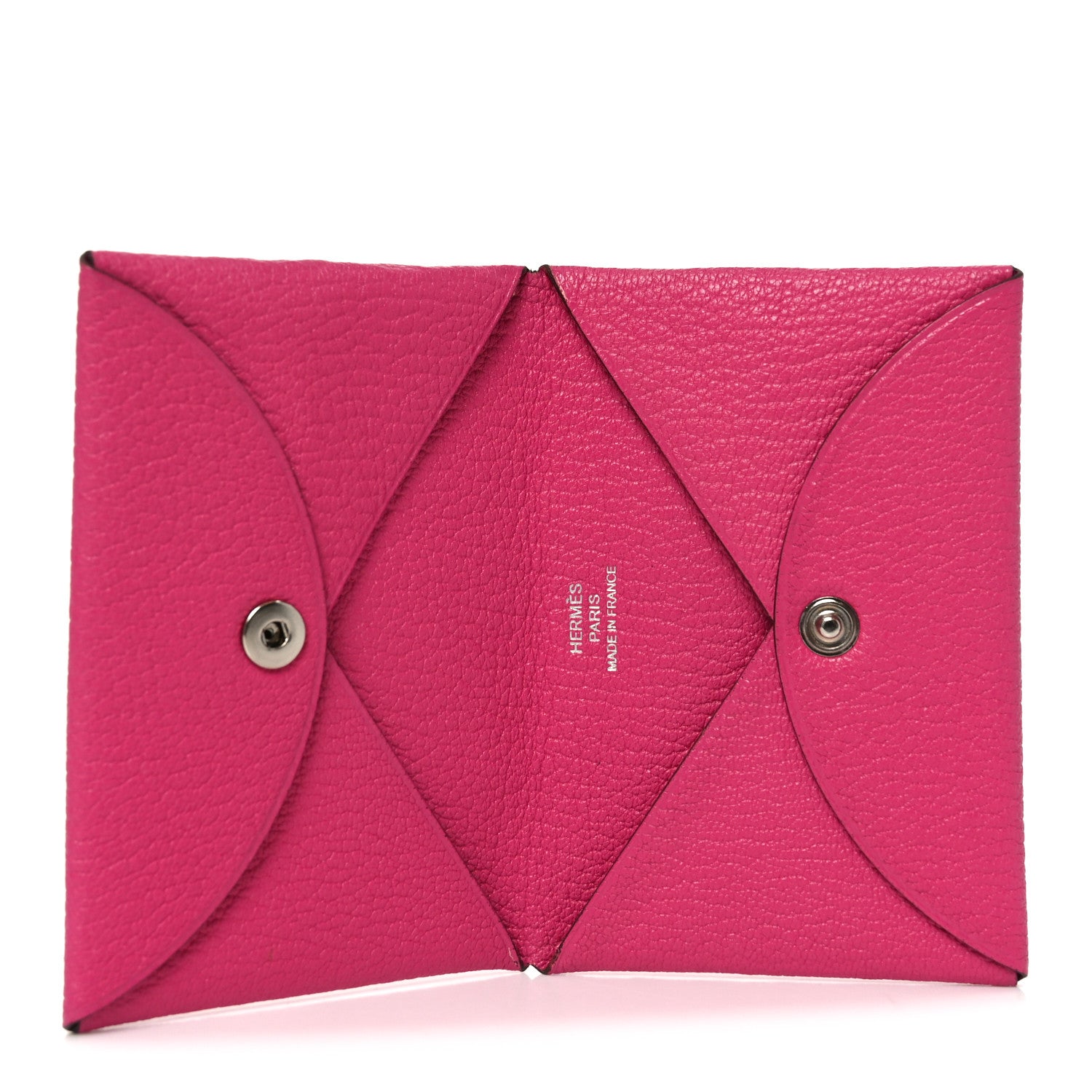 Hermes Chevre Mysore Calvi Card Case Rose Pourpre 5 of 8
