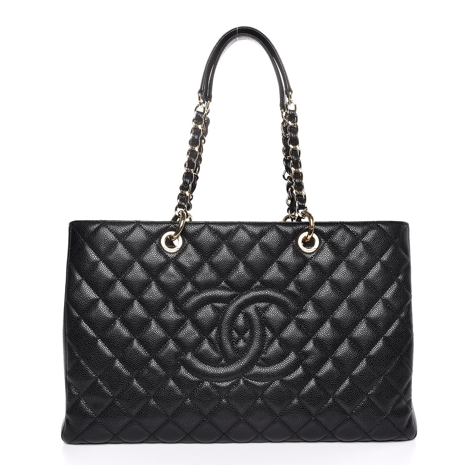 Chanel Caviar Quilted XL Grand Shopping Tote GST Black 1 of 7