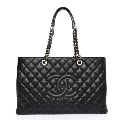 Chanel Caviar Quilted XL Grand Shopping Tote GST Black 1 of 7