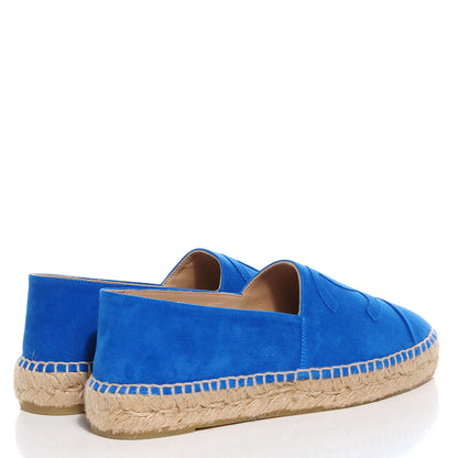 Chanel Suede Double Sole Espadrilles Blue 38 4 of 8