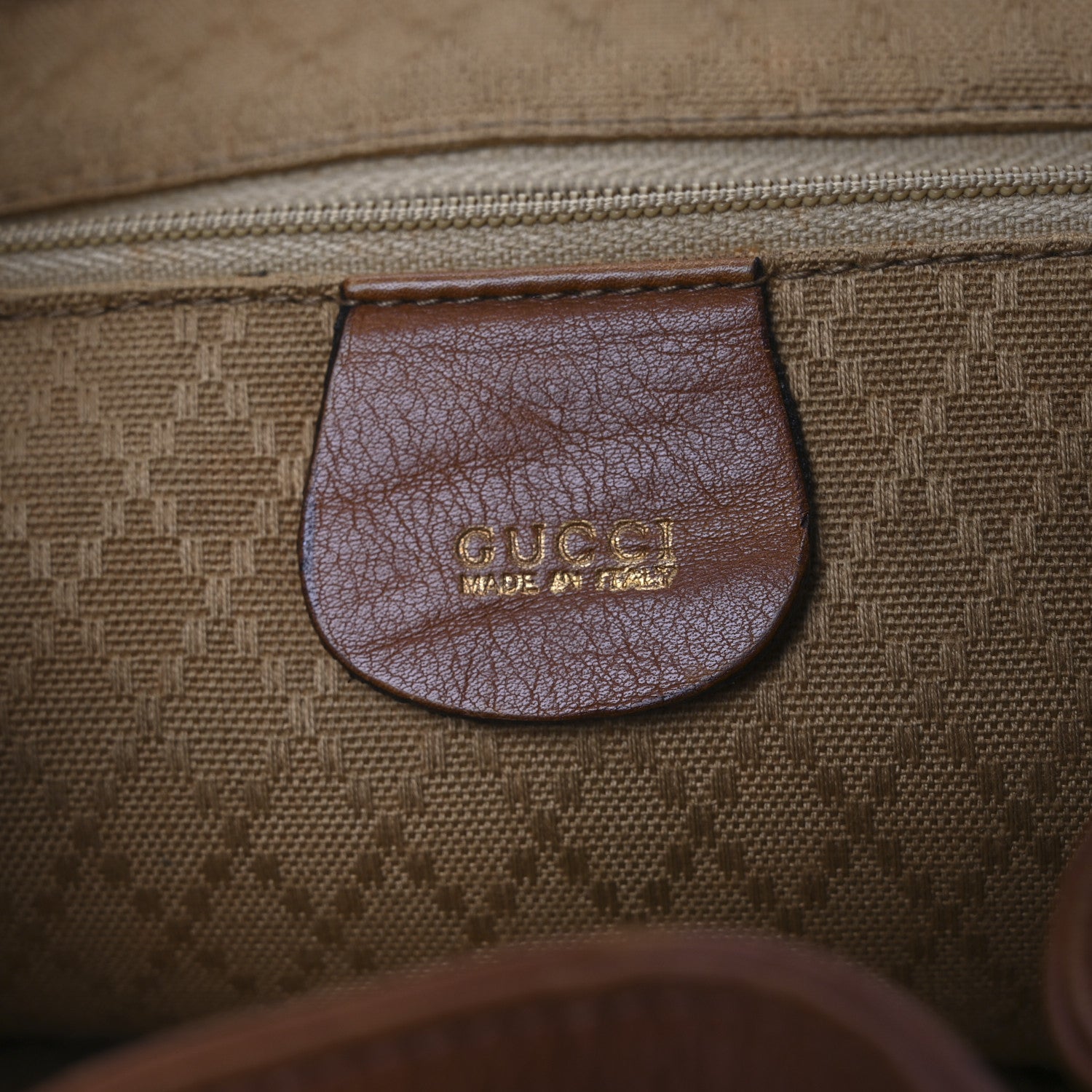 Gucci Calfskin Bamboo Backpack Brown 6 of 16