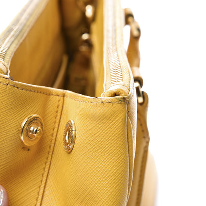 Prada Saffiano Small Galleria Double Zip Tote Mimosa 12 of 17