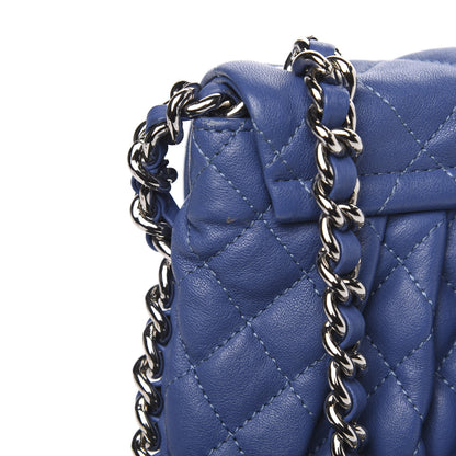 Chanel Washed Lambskin Quilted Mini Chain Around Flap Blue 12 of 15