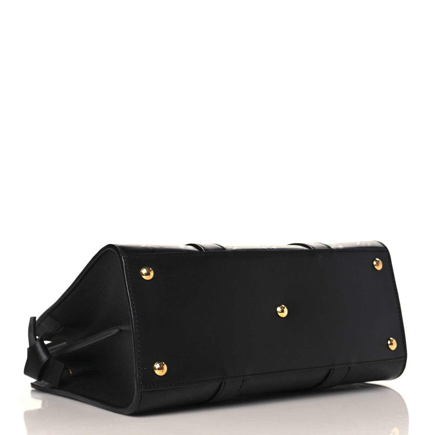 Monogram Cuir Plume Very Tote MM Black