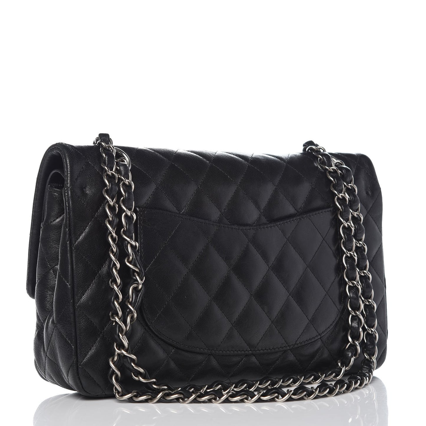 Lambskin Quilted Medium Hybrid Reissue Flap Black