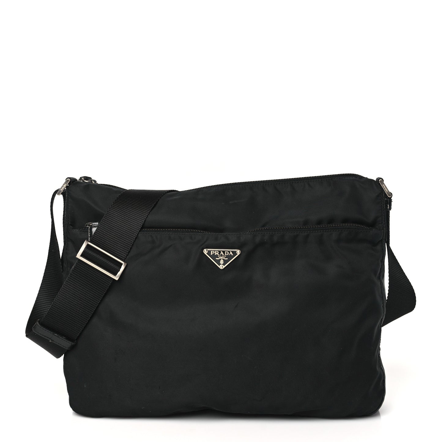 Tessuto Nylon Messenger Bag Black