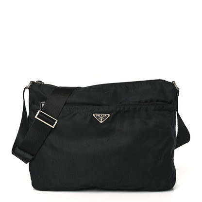 Prada Tessuto Nylon Messenger Bag Black 1 of 9