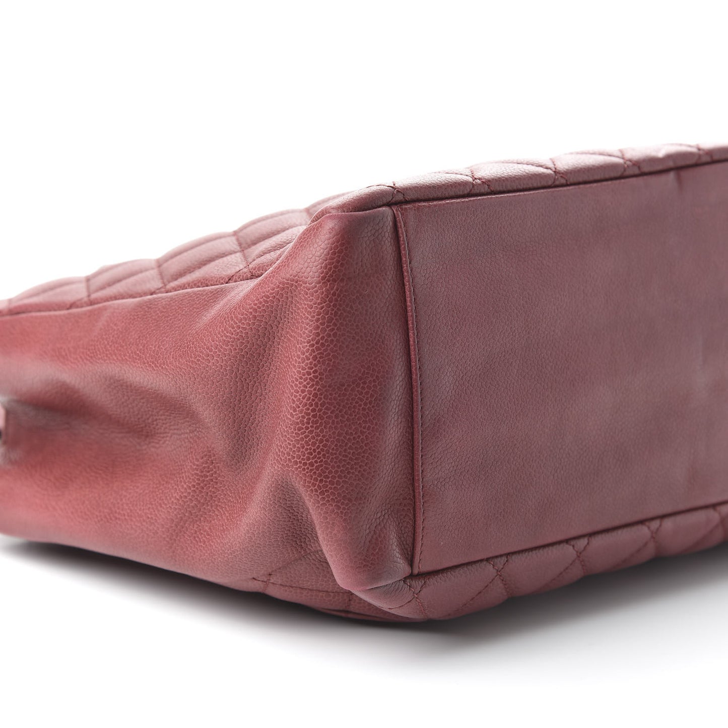 Caviar Quilted Grand Shopping Tote GST Dark Red