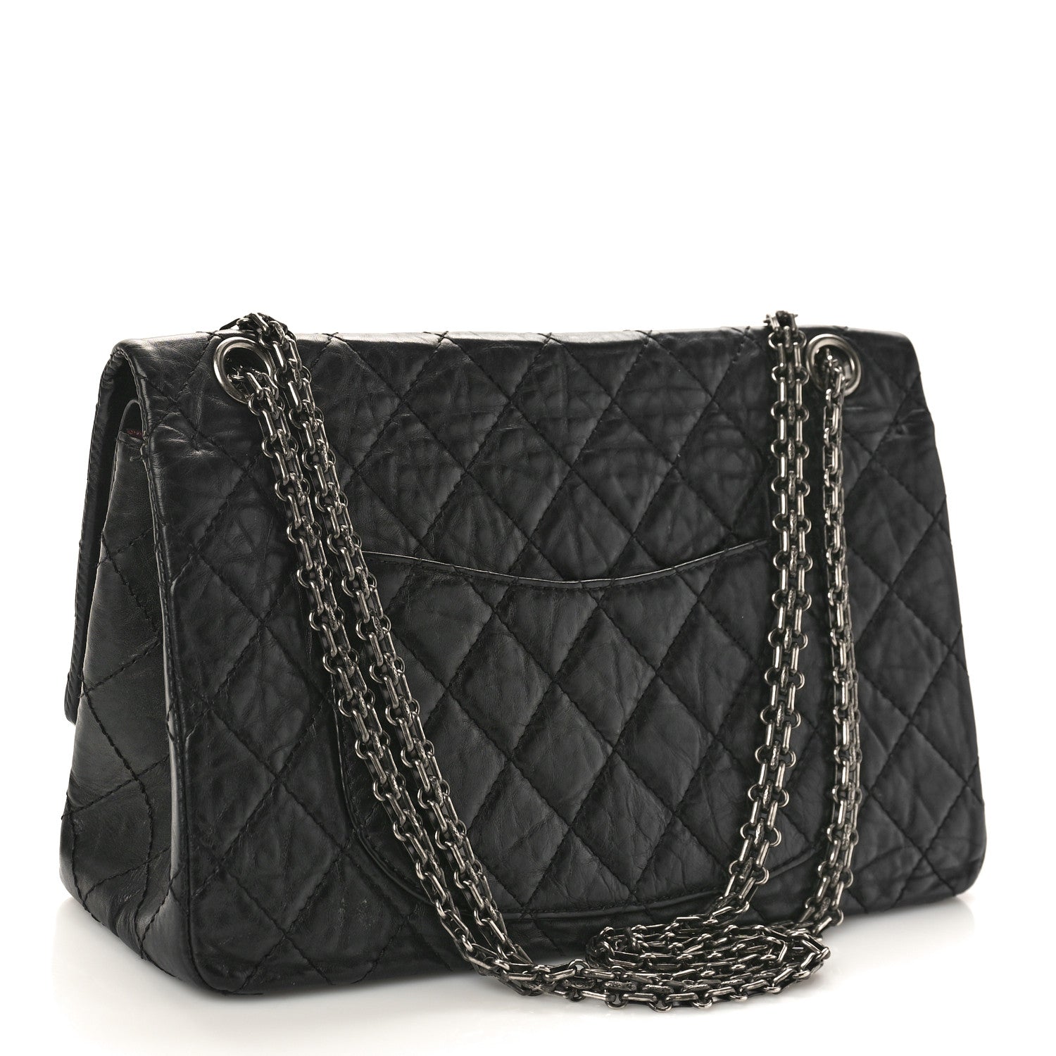 Chanel Aged Calfskin Quilted 2.55 Reissue 226 Flap Black 3 of 11