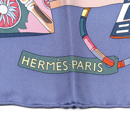 Hermes Silk Voyage En Etoffes Scarf 90 Parme Corail Rose 2 of 4