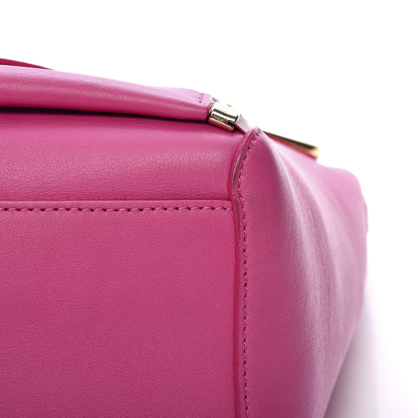 Silky Calf Small Willow Tote Fuchsia