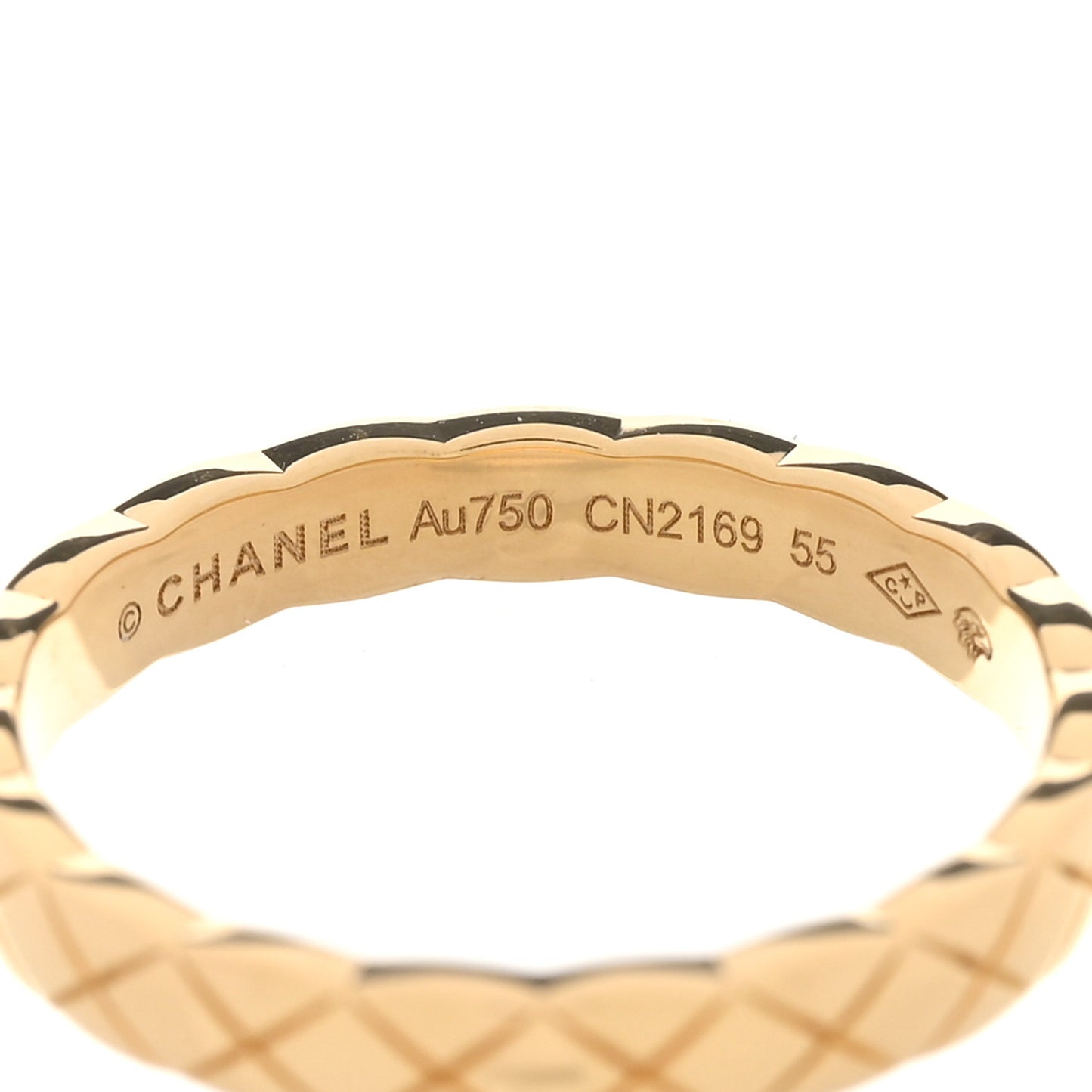 18K Yellow Gold Mini Coco Crush Ring 55 7.25