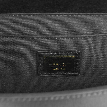 Fendi Vitello Elite Studded Monster Mini Demi Jour Shoulder Bag Black 6 of 8