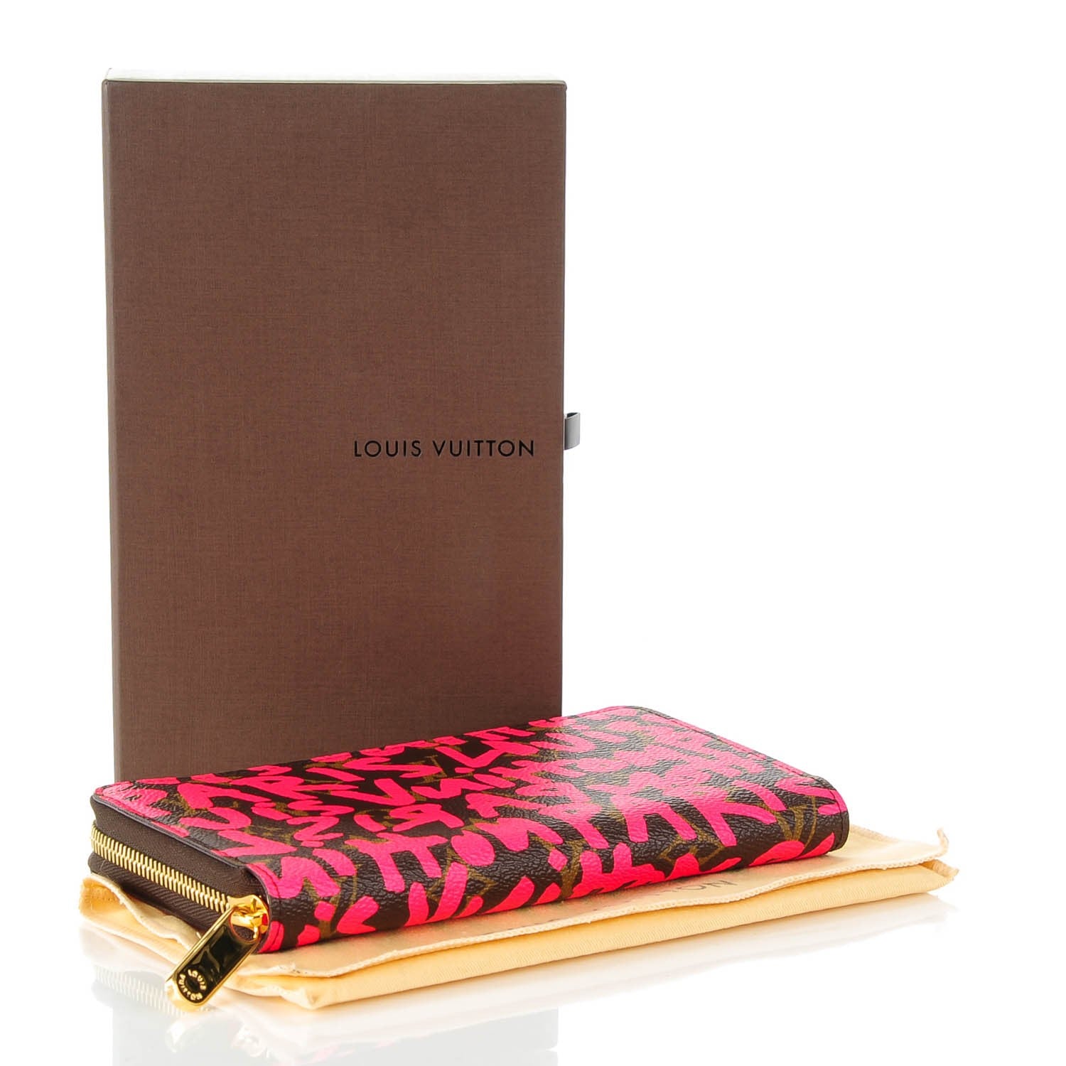 Louis Vuitton Monogram Graffiti Zippy Wallet Fuchsia 4 of 7