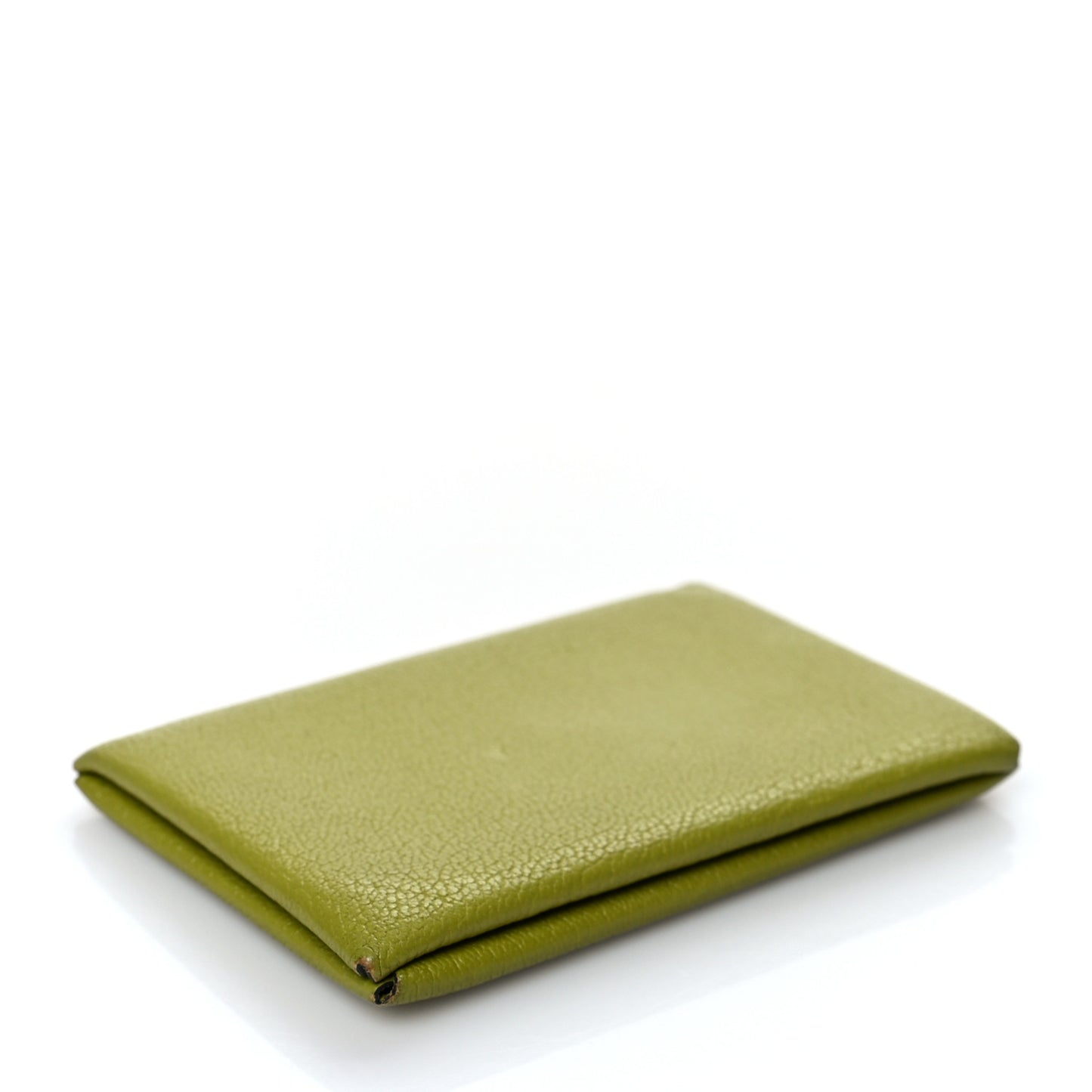 Chevre Mysore Calvi Card Case Vert Anis