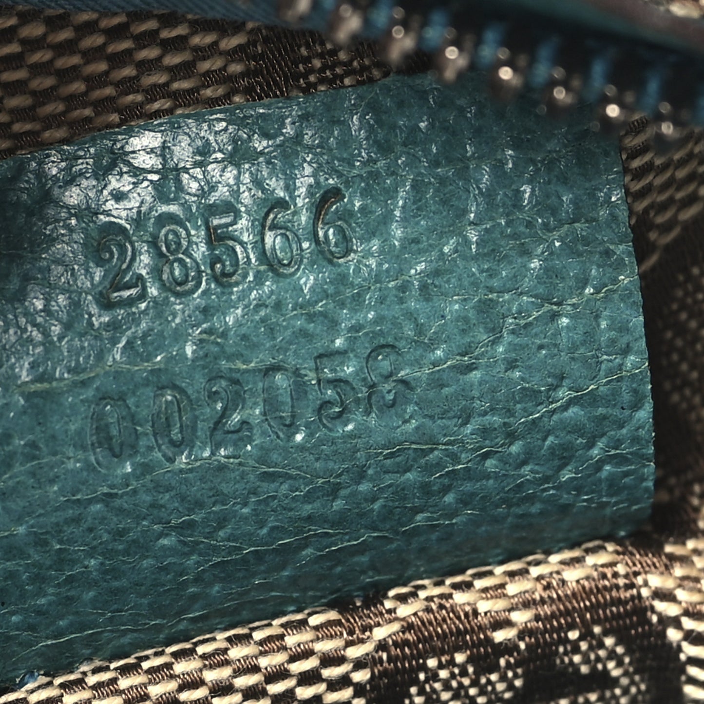 GG Monogram Web Double Pocket Belt Bag Turquoise