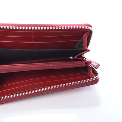 Gucci Guccissima Web Zip Around Wallet Red 5 of 8