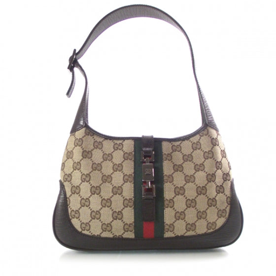 Gucci Monogram Small Jackie O Hobo 1 of 12