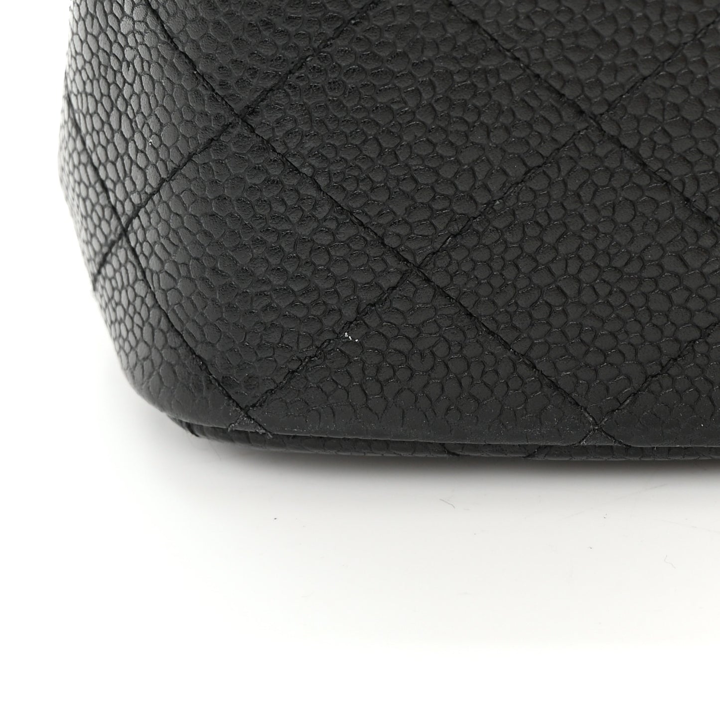 Caviar Quilted Mini Square Flap Black
