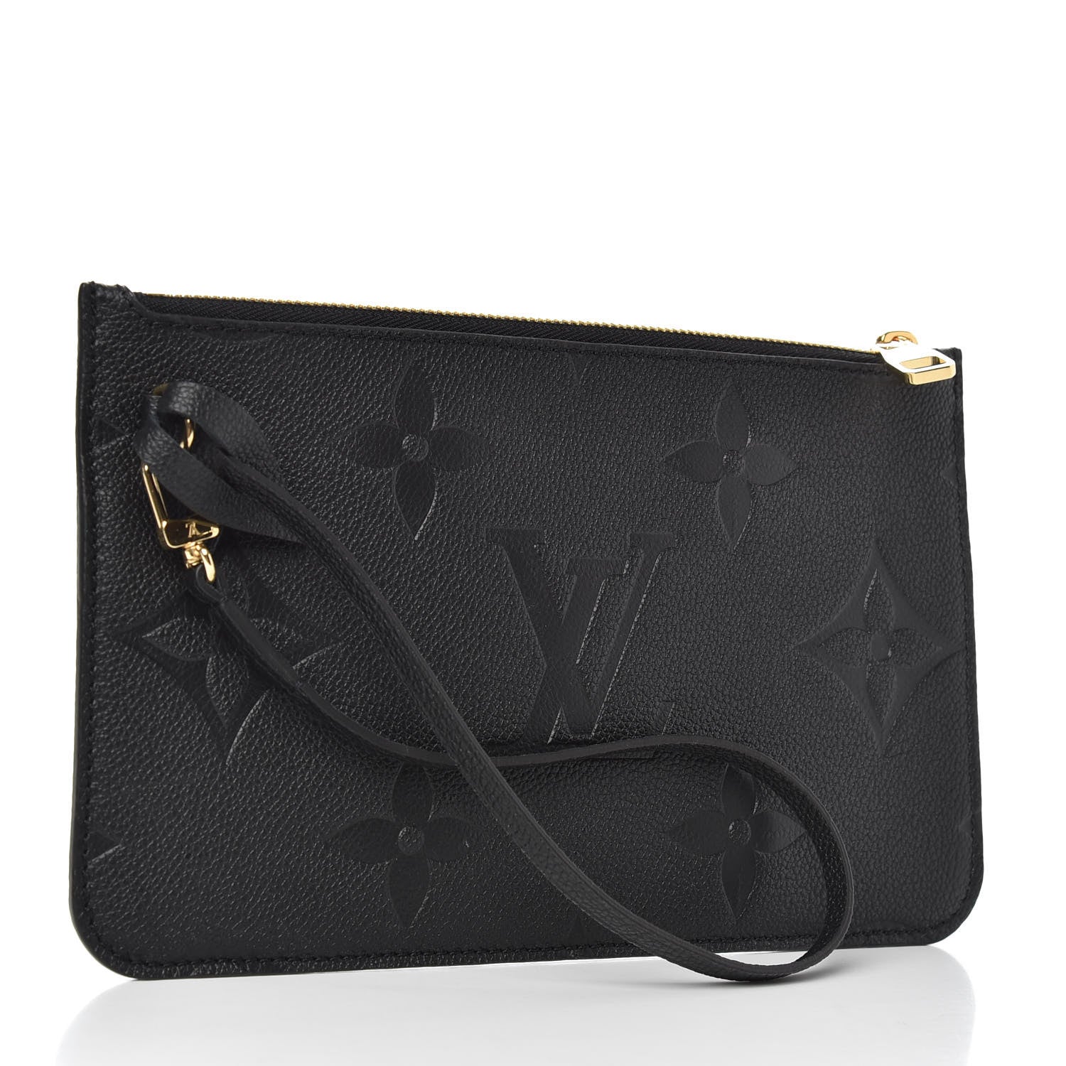Louis Vuitton Empreinte Monogram Giant Neverfull MM Pochette Black 3 of 5