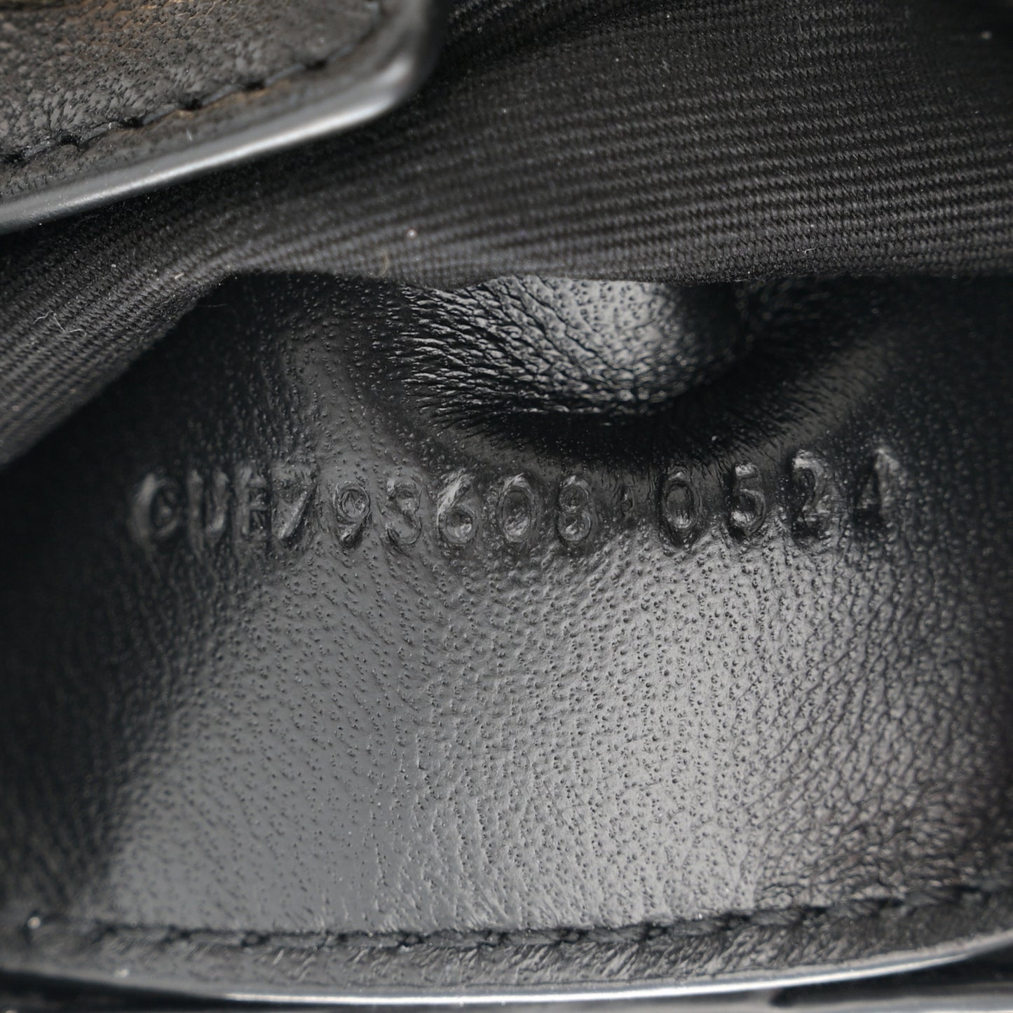 Lambskin Quilted Monogram Sade Hobo Black