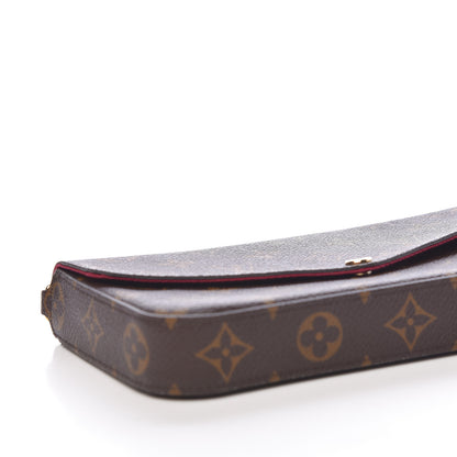 Louis Vuitton Monogram Pochette Felicie Chain Wallet Fuchsia 6 of 14